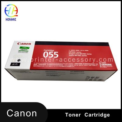 Kartrid Toner Laser Baru Asli Untuk Printer Laser Canon Color Image CLASS MF741Cdw MF743Cdw MF745Cdw, MF746Cdw LBP664Cdw 055 Hitam (3016C001) Kartrid Toner
