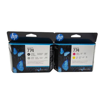 Printhead baru asli untuk HP 774 P2V99A Magent dan Kuning P2W00A Foto Hitam dan Hitam Putih P2W01A Matte Hitam dan Cyan Produser Printer