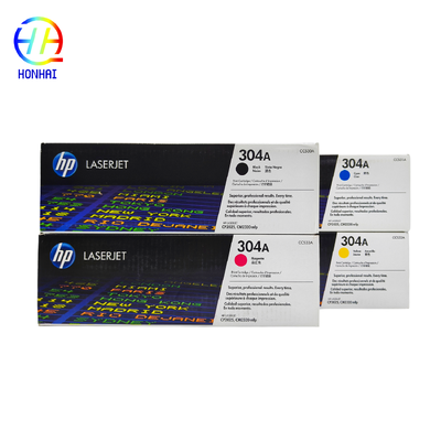 Kartrid Toner 304A CC530A CC531A CC532A CC533A Asli - Set isi 4 untuk HP color laserjet cp2025, CM2320fxi MFP, CM2320n MFP, CM2320nf MFP, CP2025dn, CP2025n, CP2025x Bagian Printer