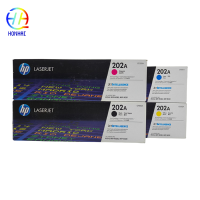 Kartrid Toner Laser Asli 202A untuk Printer HP Color LaserJet Pro M254dw MFP M281cdw, M281fdw CF500A CF501A CF502A CF503A